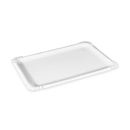 Weißes Papiertablett, 23 x 16 cm, 250 Stück