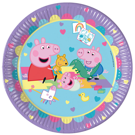 Pappteller „Peppa Pig“, 23 cm, 8 Stück