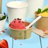 Kraftpapier-Eisbecher, 180 ml, Durchmesser 92 mm, 50 Stück