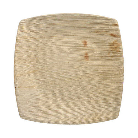Teller aus Palmblättern „Quadrato“ 20 x 20 cm, 25 Stück