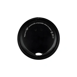 Deckel aus Zuckerrohr für Becher, Durchmesser 80 mm, 50 Stück