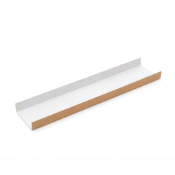 Bratling-Unterlage, braun-weiß 10 x 33 cm 500 Stück.