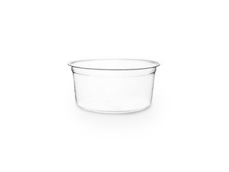 Runder PLA-Behälter, 350 ml, Durchmesser 120 mm, 50 Stück