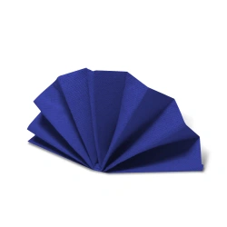 DekoStar-Servietten, blau, 38 x 38 cm, 50 Stück