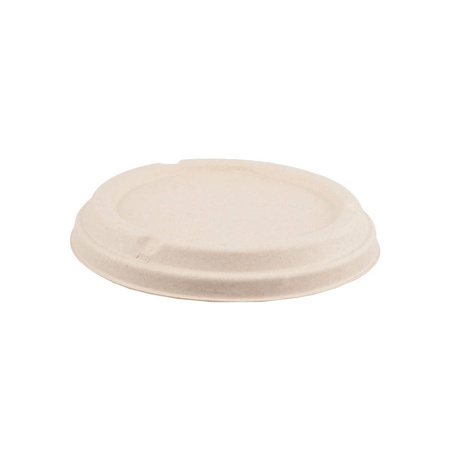Deckel für Schalen aus Zuckerrohr, 500 ml, Durchmesser 140 mm, 50 Stück