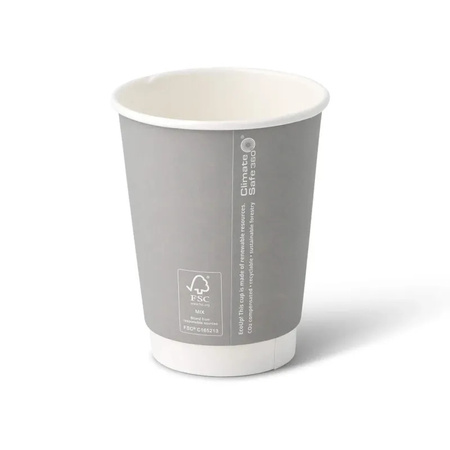 Doppelwandiger Papierbecher, Dispersionsbeschichtung, „Winter“, 350 ml, Durchmesser 90 mm, 25 Stück