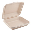 Zuckerrohr-Menübox, ungeteilt, zweilagig, 1500 ml, 24,1 x 21 x 4 cm, 50 Stück