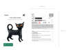 Folienballon „Schwarze Katze – Halloween“, 45 × 48 cm, 1 Stk.