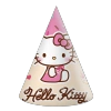 Papierhütchen „Hello Kitty & Kuromi“, 6 Stück