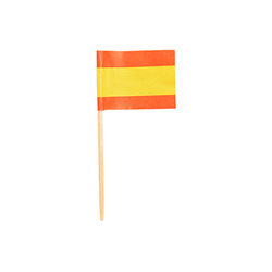 Party-Zahnstocher mit spanischer Flagge, Länge 8 cm, 500 Stück