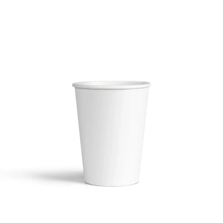 Weißer Pappbecher, 250 ml, Durchmesser 80 mm, 50 Stück