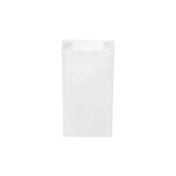 Weiße Papiertüte für Frühstücksbrötchen, 1,5 kg, 14+7 x 29 cm, 1000 Stück