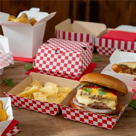 Thermobox für Burger, „Fitipaldi“ / „Kratka“, 14,7 x 14 x 7 cm, 50 Stück