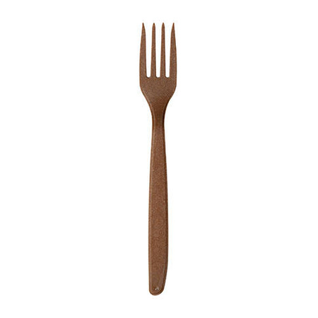 Holzfaser-Gabeln „REUSE“ WPC, dunkelbraun, 18,5 cm, 50 Stück