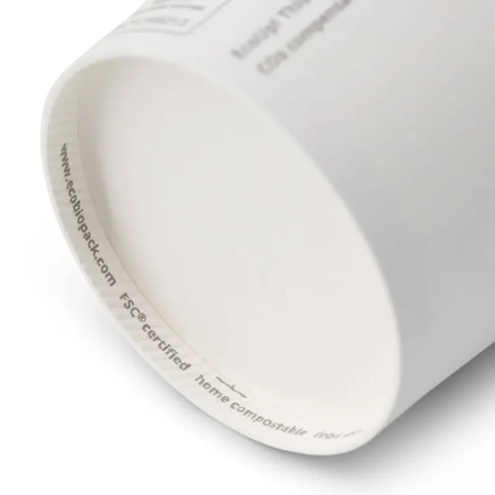 Weißer Pappbecher, Dispersionsbeschichtung, „Winter“, 250 ml, Durchmesser 80 mm, 50 Stück