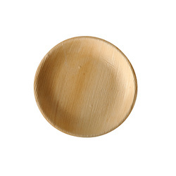 Runder Teller aus Palmblättern, 18,5 x 2,5 cm, 6 Stück