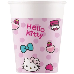 Papierbecher „Hello Kitty“, 200 ml, 8 Stück