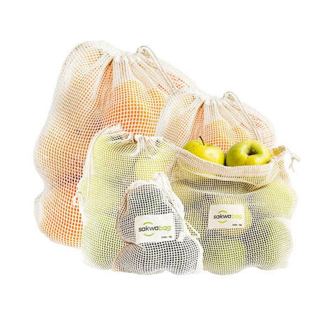 Frucht- und Gemüsesäckchen, großes Set (5 Stück)