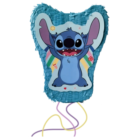 3D-Papier-Piñata „Stitch & Angel“, 27 x 35 cm, 1 Stück