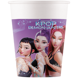Papierbecher „K-POP“ 200 ml, 8 Stück