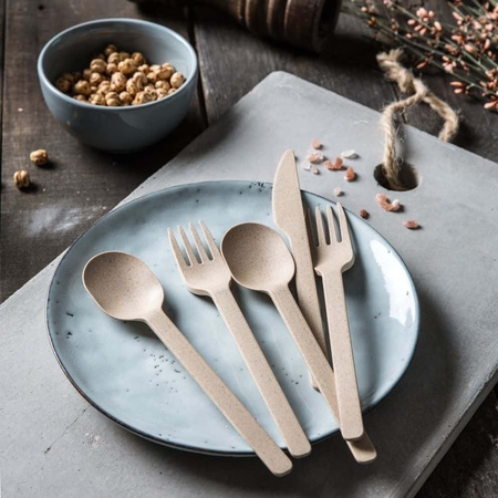 Happy Cutlery Bio-Mehrweglöffel, 18 cm, 60 Stück