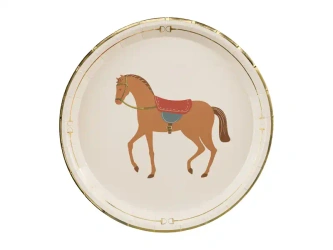 Runder Pappteller, schwarz, Durchmesser 23 cm, 10 Stück