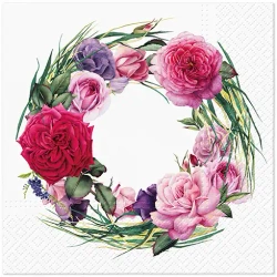3-lagige Servietten „Gorgeous Wreath“, 1/4, 33 x 33 cm, 20 Stück