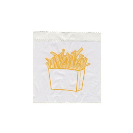 Papiertüte für Pommes frites, 10+5 cm x 11 cm, 300 Stück