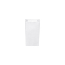Weiße Papiertüte für Frühstücksbrötchen, 0,5 kg, 10+5 x 22 cm, 1000 Stück