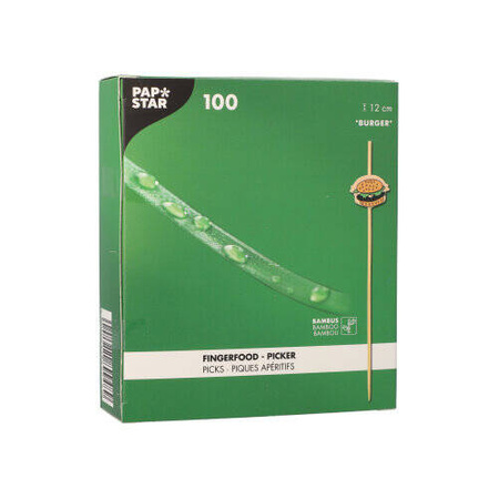 Snack-Stäbchen „Burger“ 12 cm, 100 Stück