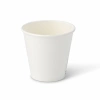 Weißer Papierbecher, Dispersionsbeschichtung, 180 ml, Durchmesser 80 mm, 50 Stück