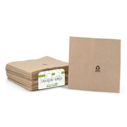 Zweilagige Servietten „Recycled“, 1/4, 33 x 33 cm, 100 Stück