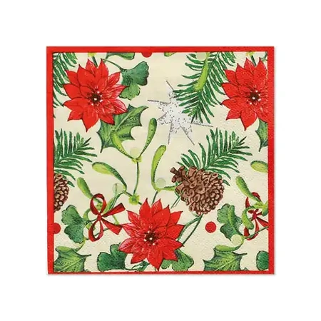 3-lagige Servietten „Winterly“ 1/4, 25 x 25 cm, 50 Stück