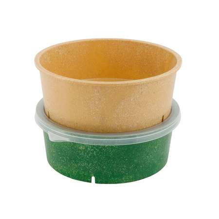 Happy Bowl Mehrwegschalen, braun, 1000 ml, 18,5 x 7 cm, 60 Stück