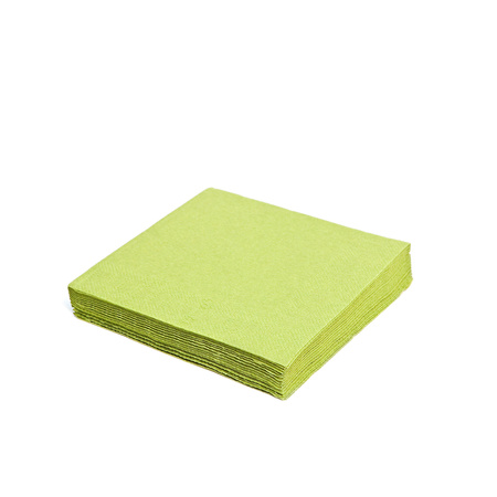 Zweilagige Servietten, grün/limettengrün, 1/4, 24 x 24 cm, 250 Stück