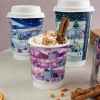 Weihnachts-Pappbecher, 250 ml, Durchmesser 80 mm, 25 Stück
