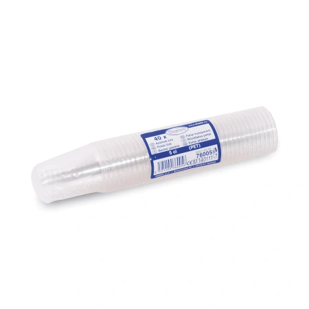 rPET-Becher 20/40/50 ml, Durchmesser 48 mm, 40 Stück