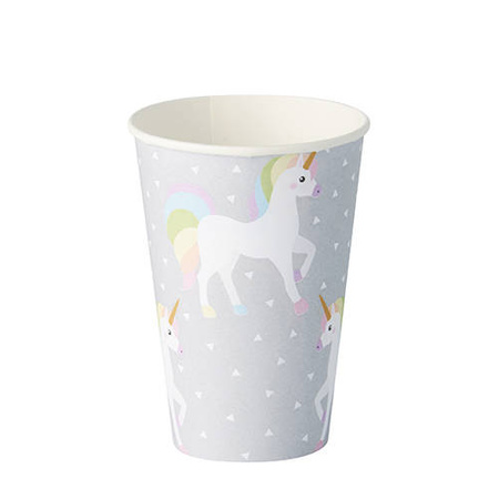 Papierbecher „Einhorn“ 200 ml, Durchmesser 70 mm, 10 Stück