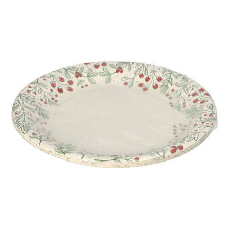 Runder Pappteller „Christmas“, 23 cm, 10 Stück