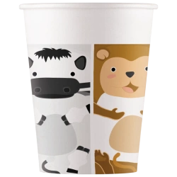 Papierbecher „Zoo“ 200 ml, 8 Stück