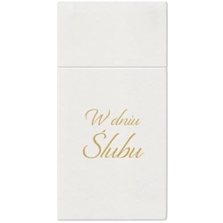 Premium Airlaid-Besteckhüllen, „Wedding“, 40 x 40 cm, 25 Stück