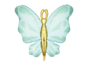 Folienballon "Blauer Schmetterling", 69 x 69 cm, 1 Stk.