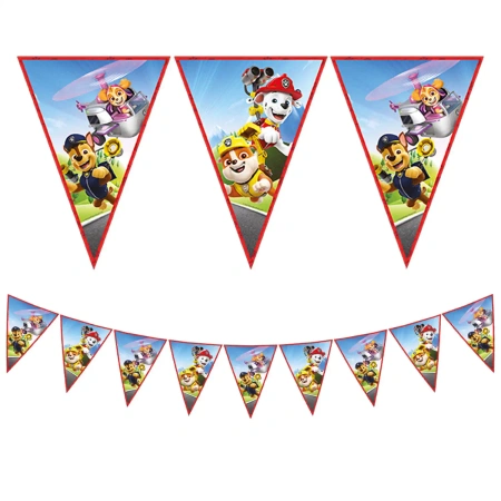Papierflaggen-Girlande „Paw Patrol Heroes“, 2,3 m, 1 Stück