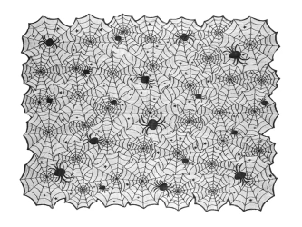 Wiederverwendbare Tischdecke „Halloween – Spinnennetz“, 135 × 180 cm, 1 Stk.