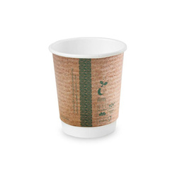 Doppelwandiger Kraftpapierbecher, 250 ml, Durchmesser 80 mm, 25 Stück