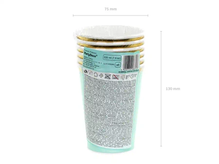 Papierbecher „Fußball“ 200 ml, 8 Stück