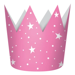 Papierkronen-Hütchen „My Little Princess“, 4 Stück