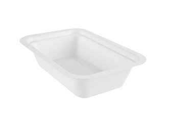 Behälter aus Zuckerrohr, 500 ml, 19 x 13 x 4,5 cm, Serie „3“, 50 Stück