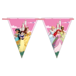 Papierflaggen-Girlande „Disney‑Prinzessinnen“, 2,3 m, 1 Stück