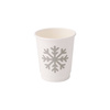 Doppelwandiger Pappbecher, Dispersionsbeschichtung, „Winter“, 250 ml, Durchmesser 80 mm, 25 Stück